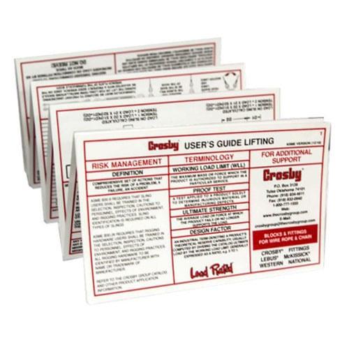 Crosby Rigging Card