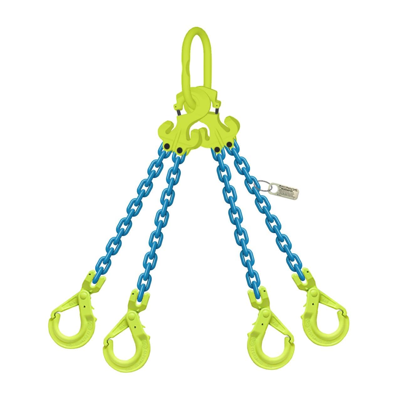 Gunnebo TG4-GBK GrabiQ Adjustable 4-Leg Grade 100 Chain Sling