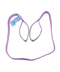 Violet Zebra webbing sling with grey eyes, 1 tonne