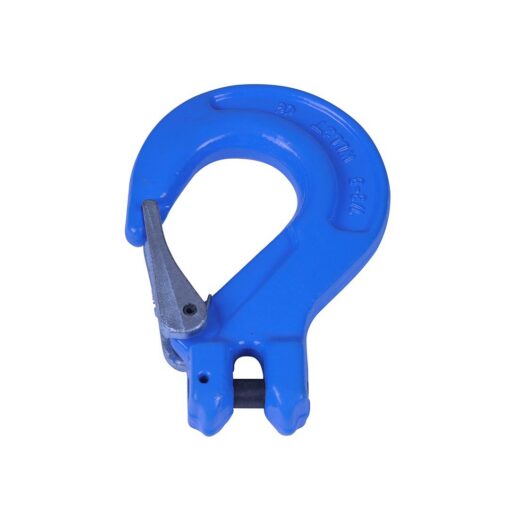 Blue clevis sling hook with safety latch