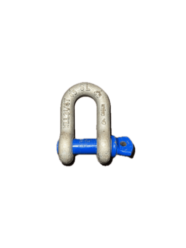 Dee Shackle with Screw Pin 3/16" SWL 0.3T | Hot Dip Galvanized | High-Tensile Steel | Sealinkers SL-210