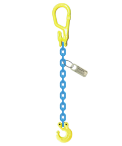 3/8" x 5 ft Type MG-CL Single Leg Grade 100 Chain Sling - 8800 lbs WLL