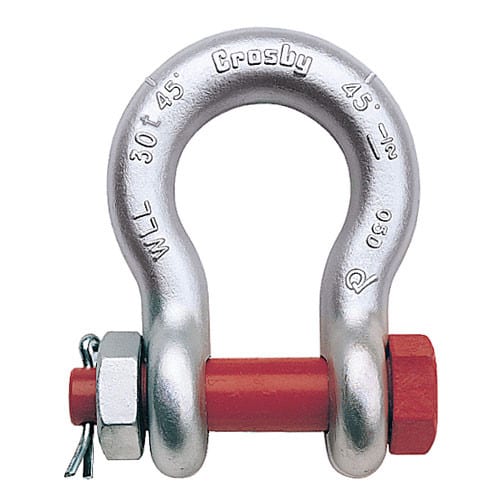 Crosby 1-1/8" G-2140 Alloy Bolt Type Anchor Shackle - 15 Ton WLL - #1021074