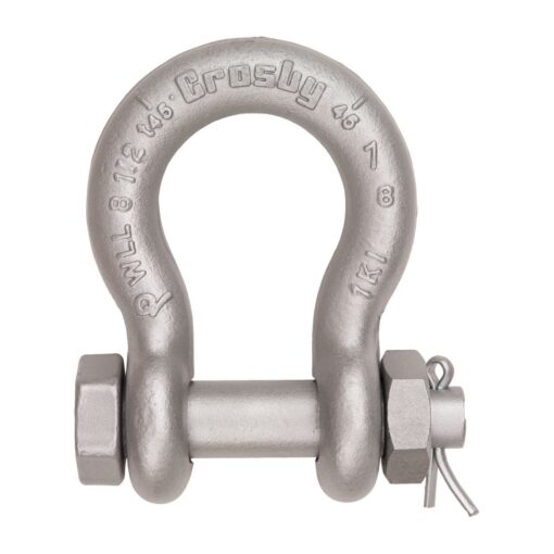 Crosby 1/2" G-2130A Grade 80 Alloy Bolt Type Anchor Shackle - 2 Ton WLL - #1219472