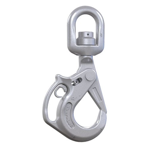 Crosby 1" S-13326AH Shur-Loc Grade 100 Self-Closing Swivel Handle Hook - 59700 lbs WLL - #1005050