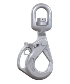 Crosby 3/4" S-13326AH Shur-Loc Grade 100 Self-Closing Swivel Handle Hook - 35300 lbs WLL - #1005023