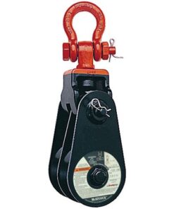 Crosby 409 8" RB Double Snatch Block w/ Shackle - 12 Ton WLL - #105200