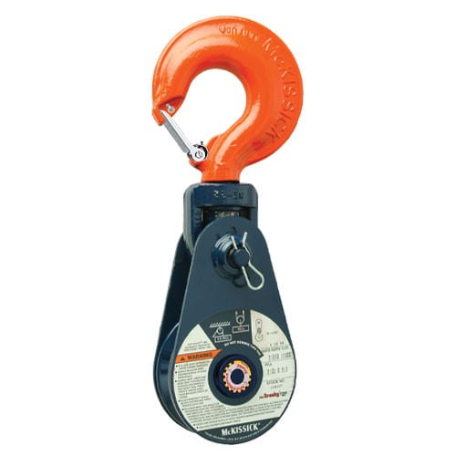 Crosby 418 16" BB Snatch Block w/ Hook - 15 Ton WLL - #108608