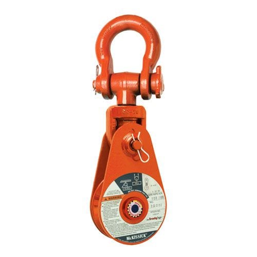Crosby 435 8" BB Snatch Block w/ Shackle - 25 Ton WLL - #208954