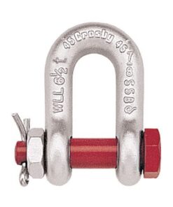 Crosby 5/16" G-2150 Bolt Type Chain Shackle - 3/4 Ton WLL - #1019770