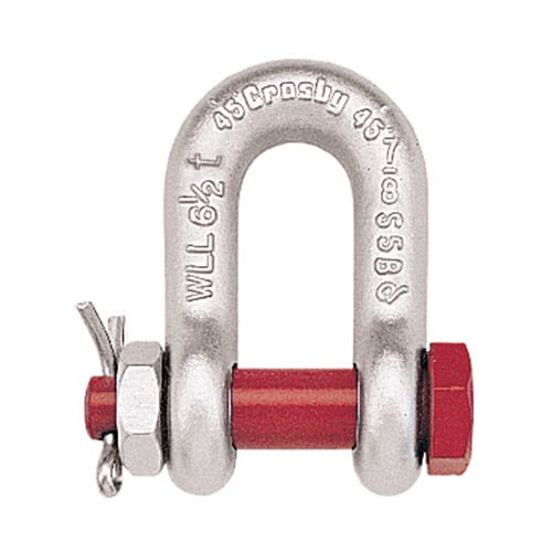 Crosby 5/16" G-2150 Bolt Type Chain Shackle - 3/4 Ton WLL - #1019770