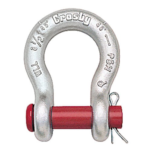 Crosby 5/8" G-213 Round Pin Anchor Shackle - 3-1/4 Ton WLL - #1018115