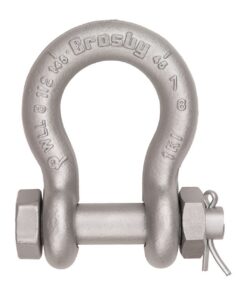 Crosby 5/8" G-2130A Grade 80 Alloy Bolt Type Anchor Shackle - 3-1/4 Ton WLL - #1219491