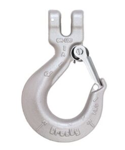 Crosby 9/32" (1/4") L-1339 Grade 100 Clevis Sling Hook w/ Latch - 4300 lbs WLL - #1049112