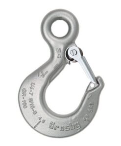 Crosby L-1327 9/32" (1/4") - 5/16" Grade 100 Eye Sling Hook w/ Latch - 5700 lbs WLL - #1025869
