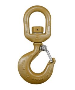 Crosby L-322AN 1-1/2 Ton Alloy Swivel Hook w/ Latch - #1048816
