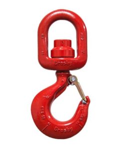 Crosby L-3322B 3 Ton Alloy Ball Bearing Swivel Hook w/ Latch - #1028618
