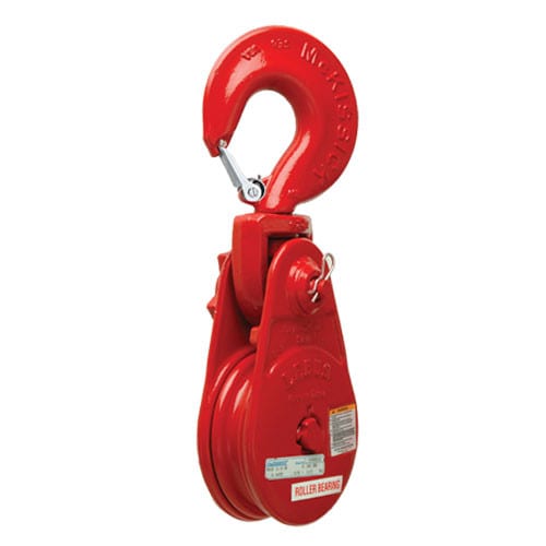 Crosby L-6-H 5-3/4" BB Snatch Block w/ Hook - 12 Ton WLL - #599560