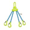 Gunnebo 1/2" x 15 ft TG4-EGKN GrabiQ Adjustable 4-Leg Grade 100 Chain Sling - 39000 lbs WLL