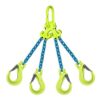 Gunnebo 1/2" x 16 ft - 3 in TG4-EGKN GrabiQ Adjustable 4-Leg Grade 100 Chain Sling - 39000 lbs WLL