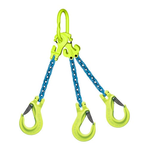 Gunnebo 1/2" x 16 ft-3in TG3-EGKN GrabiQ Adjustable 3-Leg Grade 100 Chain Sling - 39000 lbs WLL