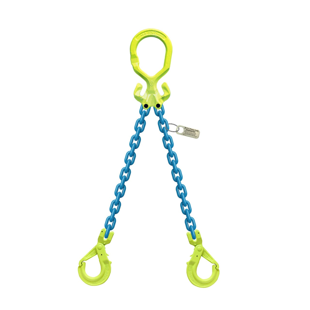 Gunnebo 1/2" x 20 ft Type MGD-GBK GrabiQ Adjustable 2-Leg Grade 100 Chain Sling - 26000 lbs WLL
