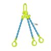 Gunnebo 3/8" x 10 ft TG3-GBK GrabiQ Adjustable 3-Leg Grade 100 Chain Sling - 22900 lbs WLL