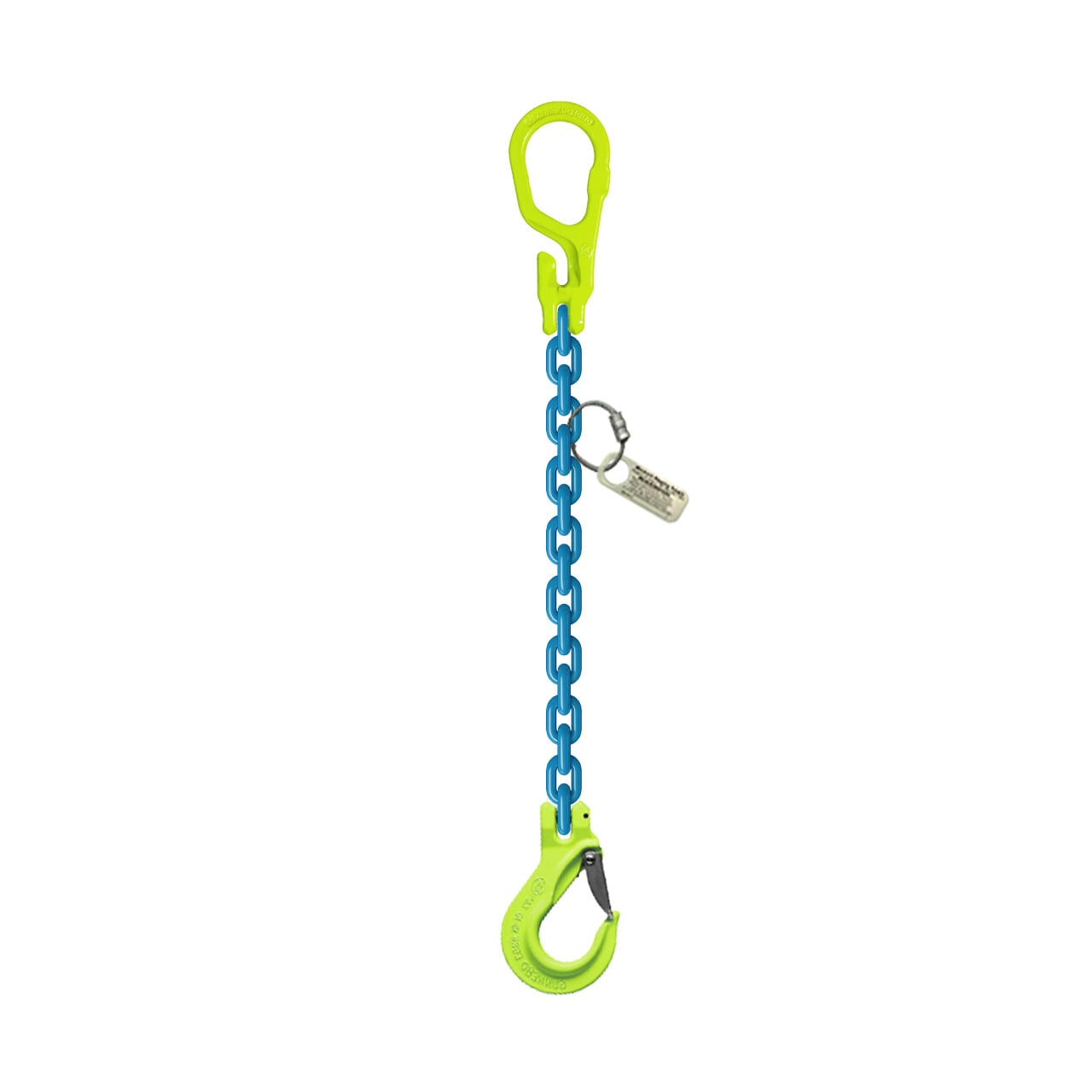 Gunnebo 5/16" x 10 ft Type MG-EGKN GrabiQ Adjustable Single Leg Grade 100 Chain Sling - 5700 lbs WLL
