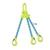Gunnebo 5/8" x 10 ft TG3-EGKN GrabiQ Adjustable 3-Leg Grade 100 Chain Sling - 58700 lbs WLL