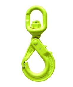 Gunnebo 9/32" (1/4") - 5/16" LBK-7/8-10 Grade 100 Self-Closing Swivel Hook - 5700 lbs WLL - #Z100978